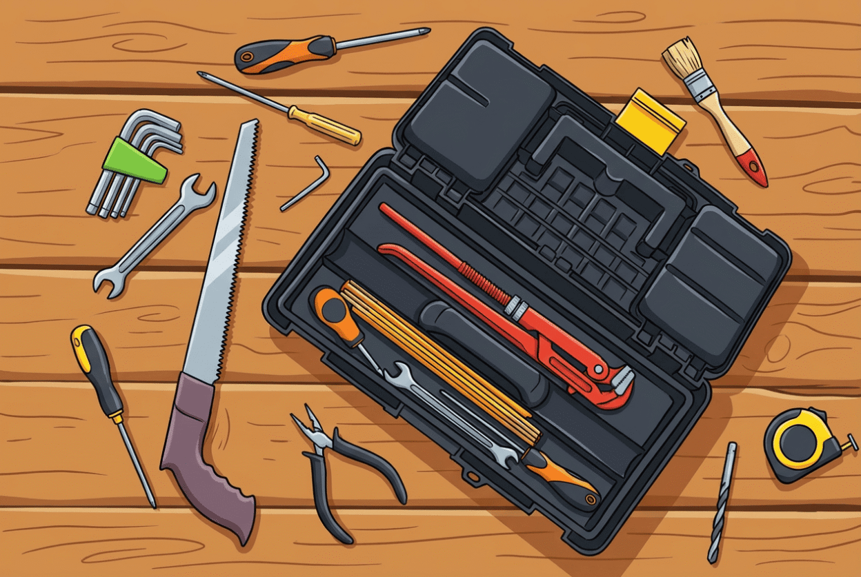 Caixa de ferramentas para quem vai morar sozinho